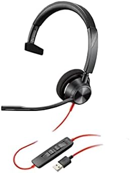 Плантроника - Blackwire 3310-Жичен, Едно Уво Слушалки Со Бум Микрофон-USB-а за да се поврзете со ВАШИОТ КОМПЈУТЕР и / Или Mac-Работи Со Тимови,