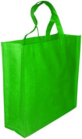 5 пакувања зелени промо торбички торбички за еднократно намирници и патувања или забавни торби за подароци за фаворизии