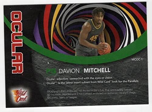 Дејвион Мичел РЦ 2022 Вајлд картичка /50 Алуминација MCOC-1 Las Vegas Promo Card Rookie Sacramento kings cond nba кошарка