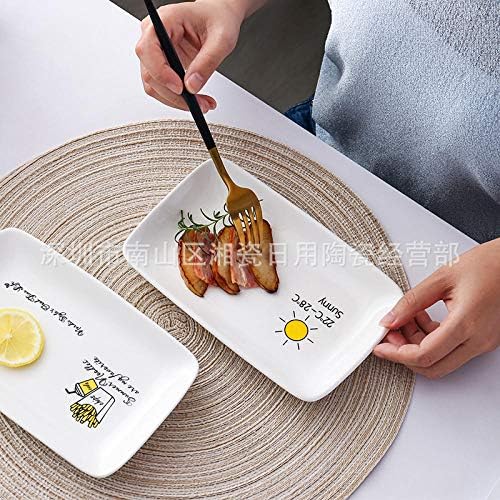 Керамичка чинија со керамичка плоча со керамички плоча за домаќинство 1pc^ јајца_8 инчи