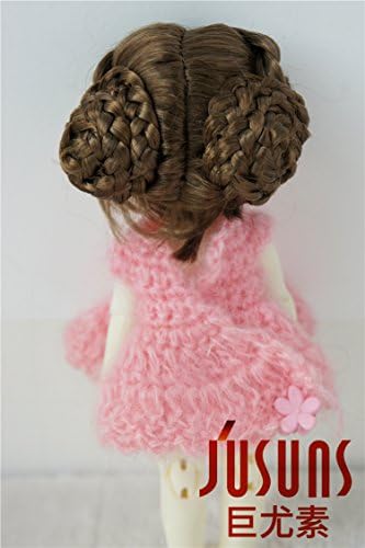 Јусунс играчка коса JD177 4-5inch 11-13cm 1/12 Балет плетенка сад синтетички мохер Бјд кукла перики