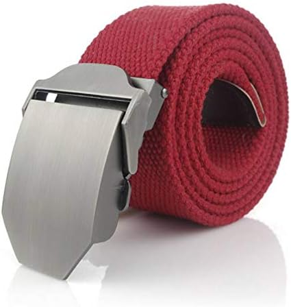 Cinturón de llona -cinturón de llona roja en blanco hebilla de aleación sólida cinturón militar de lujo táctico de nylon cinturones unisex -