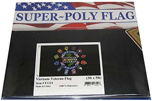 Ветеран на големо во Мајами 3х5 Виетнам Нашата кауза беше само црно полиестерско знаме 3'x5 'банер