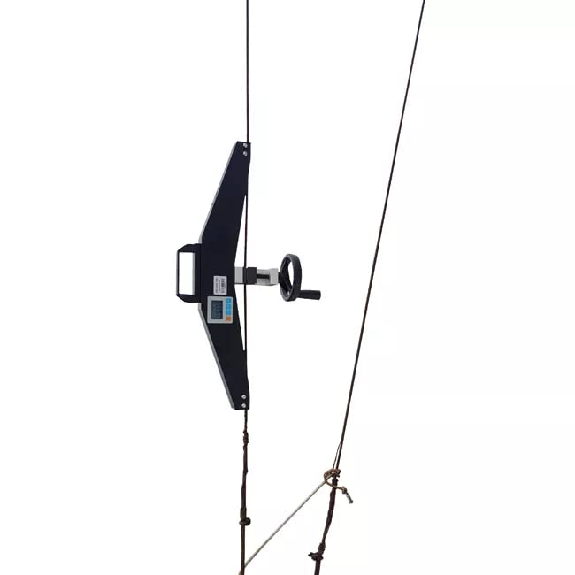 Тензиометар на јажето за напнатоста на дигитална жица со максимална вредност на оптоварувањето 50KN ASZ-50