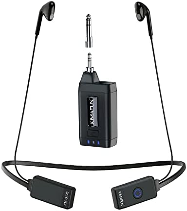 Kimafun 2.4g безжичен во системот за монитор на ушите, стерео IEM систем за слушалки за слушалки за вратот за тик ток во живо, емитување во живо,