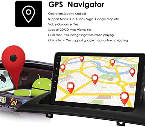 Arjers Android 10 Автомобил Стерео Радио GPS Автомобил Авто Навигација 9 Инчен Екран На Допир ЗА B-MW X3 E83 2004-2012 Со Bluetooth