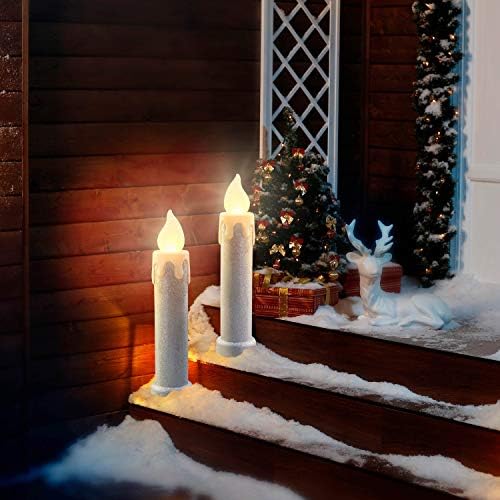 Г -дин Божиќна свеќа за божици 24 - Сливеј сјај Божиќен декор, инч, сребро