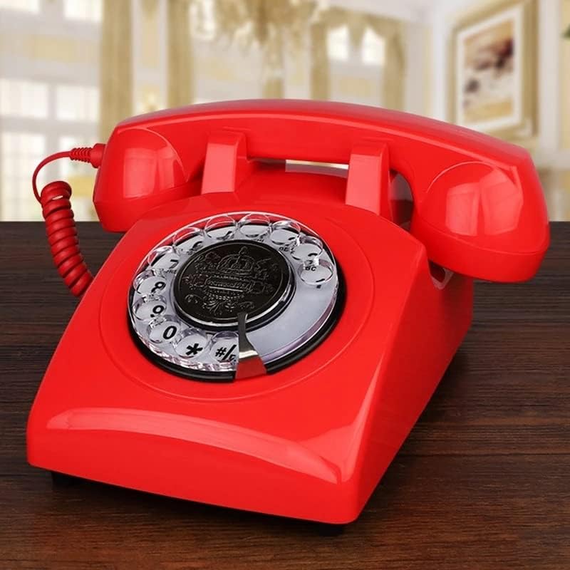 ZYKBB Европски антички гроздобер телефон жичен телефон старомоден американски ретро домашен телефон телефон мини телефон