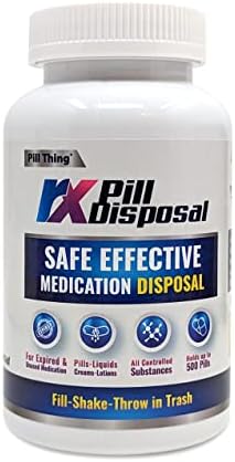 Отстранување на пилули RX, безбедно ефикасно решение за уништување лекови за лекови на лекови на рецепт, голем 40% поголем капацитет