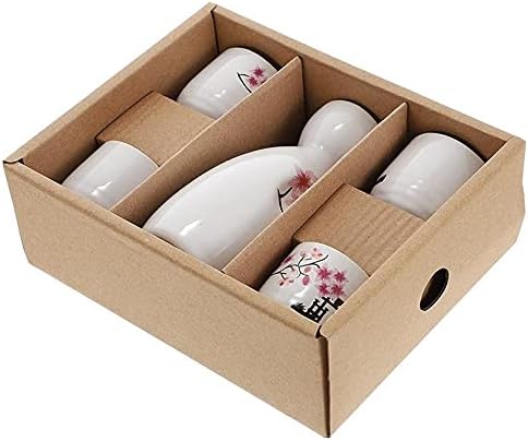 Поставете подароци за чаши Традиционални керамички ради постави рачно насликани дизајни занаети, вклучувајќи шише за радост и четири шишиња