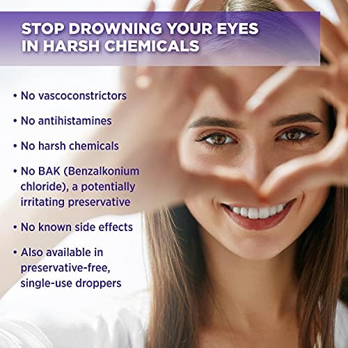 Симиласан Алергија Олеснување На Очите Капки За Очи 0,33 Унца Шише, За Привремено Ослободување Од Црвени Очи, Чешање На Очите, Запалени