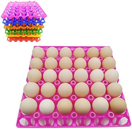 ЧИЧИРО 6-Пакет Земјоделски Производи Пилешки Пластични Садови За Јајца Решетки За Јајца Гајба За Јајца Патка 30 Фиоки За Јајца За Поставување