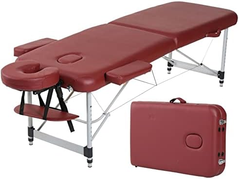 Маса за масажа на SMSOM, преносна маса за масажа за преклопување, кревет за масажа, спа кревет, маса терапија, прилагодлив салон за висина,