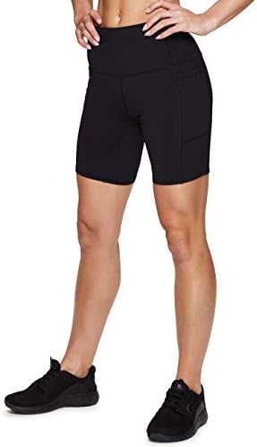 Активни шорцеви за велосипедисти RBX за жени, шорцеви за јога, сквоти со високи половини со панталони со џебови со џебови