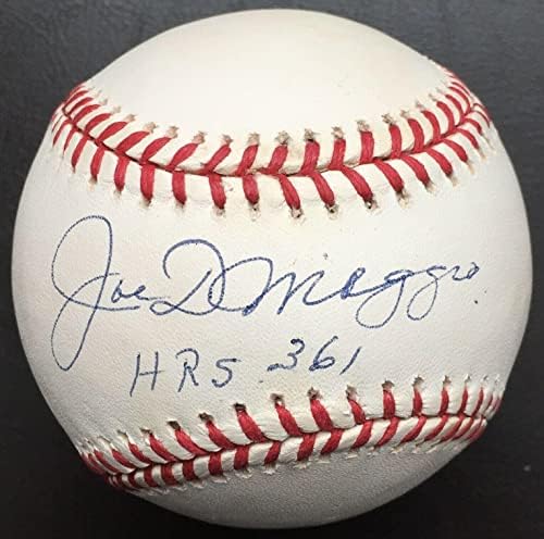 Џо Димаџо 361 часа Потпишан Ал Бејзбол, Пса Лоа-Автограм Бејзбол