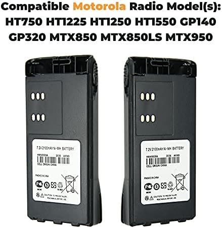Vineyuan HNN9009A Ni-MH Батерија Компатибилна Со Motorola GP328 HT750 HT1250 HT1550 PRO5150 PRO7150 Двонасочна Радио Батерија Со