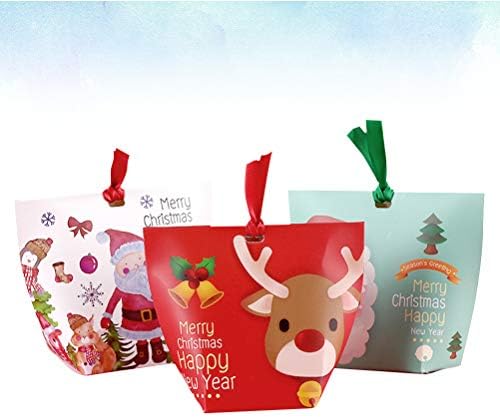 Besportble 12 парчиња божиќни бонбони кутии за складирање на бисквити за подароци