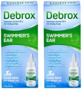 Капки за сушење на увото на пливањето на Деброкс за возрасни и деца, 1 fl oz.