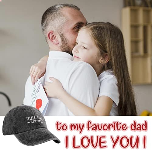 ПЛ-дрво Девојче тато капа, тато капи за мажи, татковци за роденденски подароци за тато од ќерка, прилагодлива везена тато капа