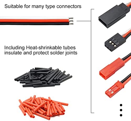 Комплет за серво -кабел за серво -конектор за серво -конектор, компатибилен Futaba за HITEC Spektrum RC