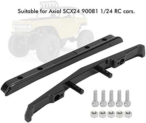 RC автомобил браник, алуминиум легура пред и заден браник сет достапен за аксијален SCX24 90081 1/24 RC Truck Car Car
