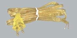 B & P LAMP® чиста златна ламба, жица со должина од 16 стапки SPT-2, UL наведена