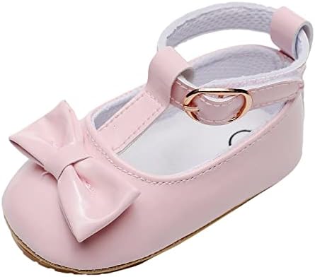 Девојки за новороденчиња единечни чевли bowknot први пешаци чевли за мали деца, принцези чевли се лизгаат на момчиња