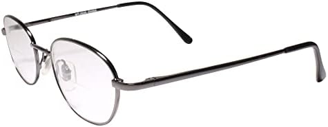 Класичен Gunmetal Spring Hinge овални бифокални леќи 1,00 читачи за читање очила