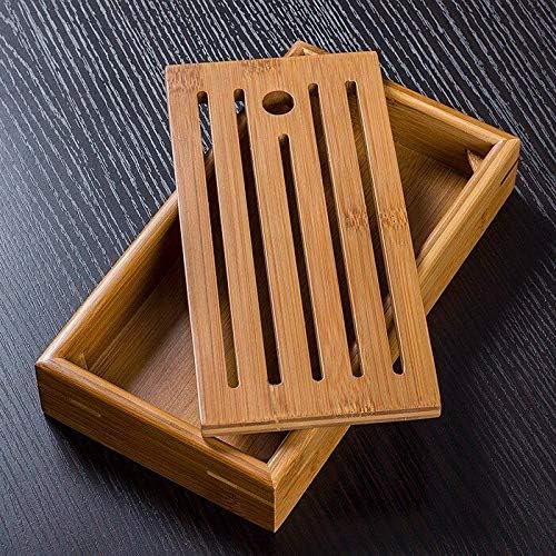 Slatted Box чај кој служи бамбус лента кунгфу чај преносен мал сад за чај 2212cm кинески изработен