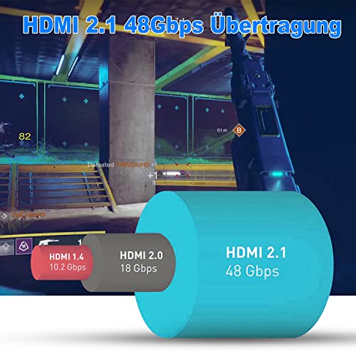 Atzebe HDMI 2.1 кабел 8K Fiber Optic HDMI кабел 98ft