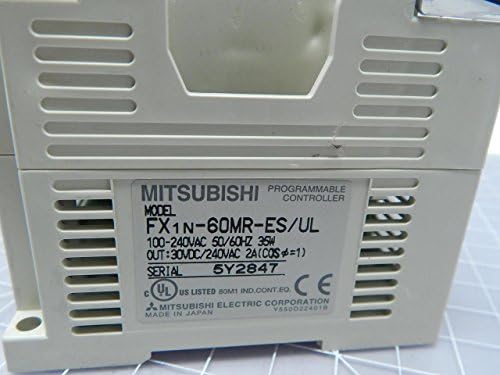 Mitsubishi, MELSEC FX1N-60MR-ES/UL AC База Единица 100-240 V AC 35 W T27572