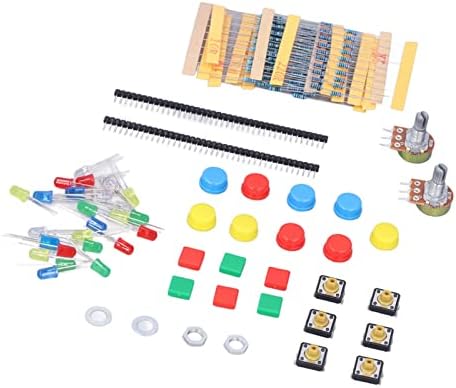 Компоненти за компоненти на електроника Fybida, електроника компонента пакет DIY поголеми прекинувачи Проекти Учење со кутија