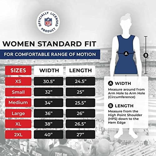 Серто официјално лиценциран резервоар за мускули во НФЛ за жени - врвот на тренингот без ракави