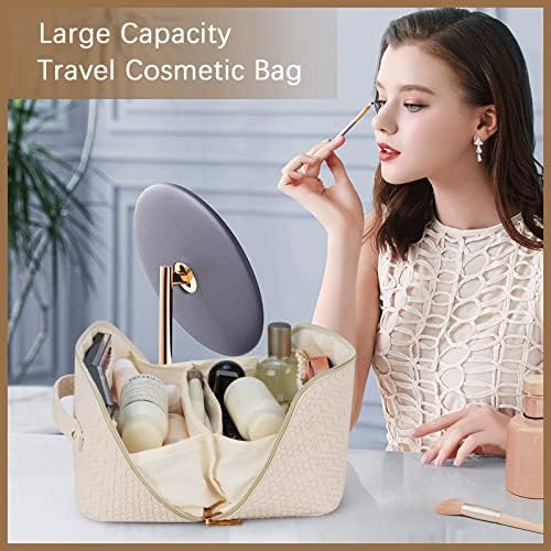 Торба за шминка со голем Капацитет, Козметичка Торба За Патување Со Голем Капацитет, Мултифункционален Организатор На Шминка,