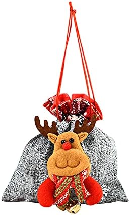 Ксиос Божиќна Декорација Зимски Празници Торби За Кукли Торба За Торби Со Три Кукли Чинии Декоративна Спална Соба