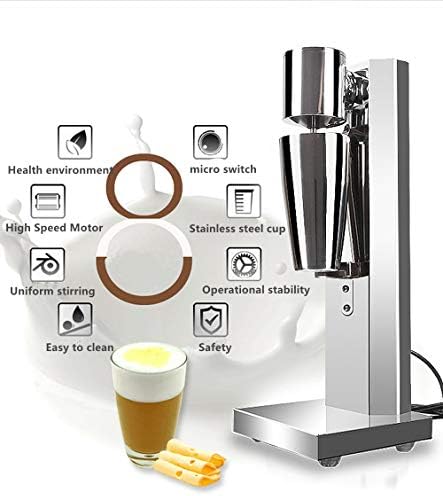 Комерцијална машина за тресење на млеко Не'рѓосувачки челик Електричен млекол меур чај чај машина за мешање 30cup/час алатка за