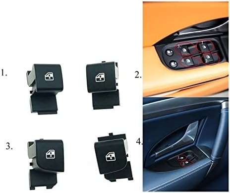Копче за прекинувач на главниот прозорец за напојување IHAVEACAR за Maserati за Quattroporte за Granturismo MC за Stradale