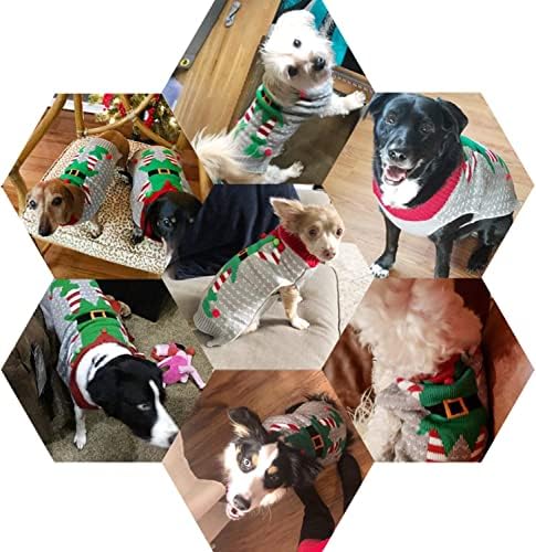 Џемпер за божиќни кучиња на Накоко грда елф мерка за домашни миленици кловн и забава за кучиња и мачки