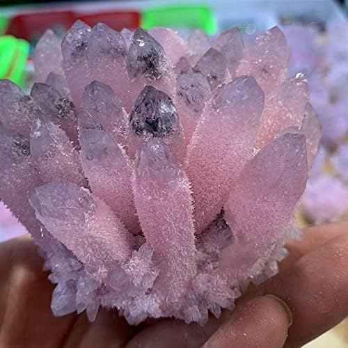 Jongia Natural Purple Pink Cluster Claster Energy Energy Gem Reiki Исцелување на подароци за подароци