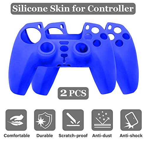 AVITER PS5 Силиконски Контролер Кожи x 2-Издржлив Отпорен На Прашина Зафат Анти-Лизгање Покритие Заштитник Случај За Playstation