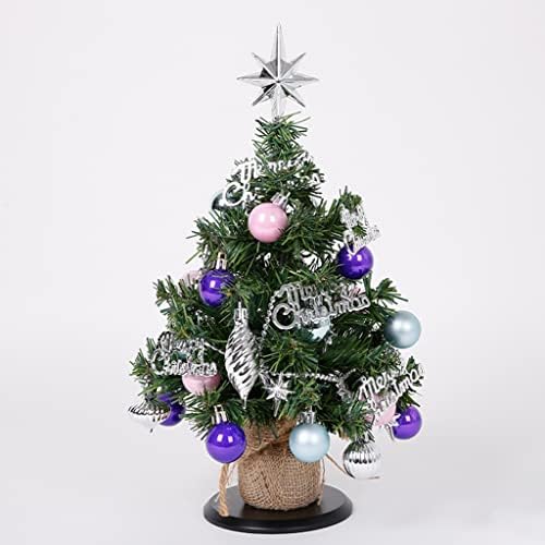 Fifor Tabletop Божиќни украси Дрво без светлина, 13 '' Мини вештачко Божиќно дрво за детска соба, канцеларија, спална соба, среќен