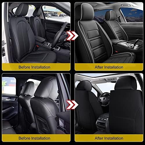 TTX осветлување 2 предни седи седишта за автомобили Прилагодено вклопување за Ford Bronco Sport 2021-2023 SEAT COVER COSHION Водоотпорна кожена