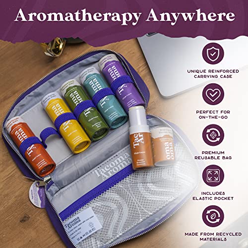 Purple Canyon Aromatherapy Balm 6 Pack by Tacoma Aroma | Подарок за подароци на телото од пчели восок со есенцијални масла | Додатоци за медитација