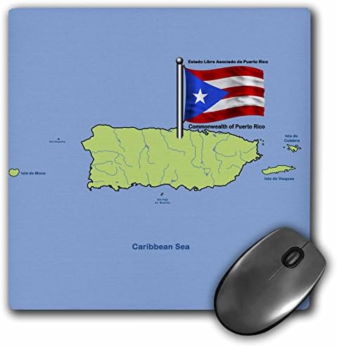 3дроуз доо 8 х 8 х 0,25 Инчи Глувче Рампа, Знаме И Мапа На Порторико