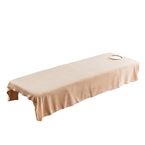 Табела за масажа на фланел со кадифена боја за кревет за убавина со, камила-120x190cm