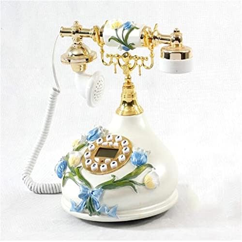 Mxiaoxia Домашна Декорација Украси За Дневна Соба Европски Гроздобер Фиксен Рустикален Антички Телефон