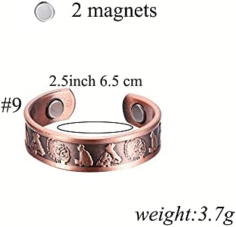 Бакарна магнетна нараквица со 3500 силни магнети на Гаус за мажи прилагодливи подароци за накит за нараквица за lубовник мајка