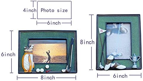 Луи мода 3Д голф фото -рамка уникатни рачно изработени подароци за голф за голф татко/мажи/жени/тато/мајка