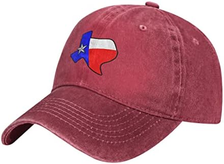 Капче за бејзбол капа на државно знаме на Тексас, прилагодливо капаче за хип-хоп, жени, жени бејзбол капа