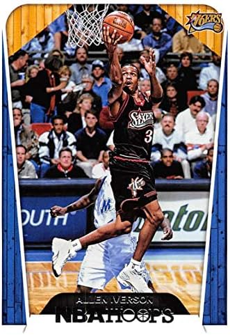 2018-19 NBA Hoops Basketball 300 Allen Iverson Philadelphia 76ers Tribute Официјална трговска картичка направена од Панини